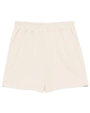 Twinset Elastic-Waistband Shorts - Natural