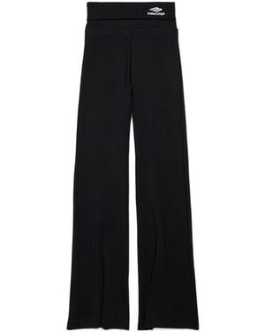 Balenciaga 3B Sports Icon Foldover Leggings - Black