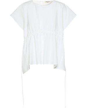 Weekend by Maxmara Cotton Poplin Blouse - White