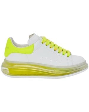 McQueen Transparent-Sole Low-Top Trainers - Yellow