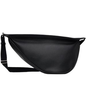 The Row Slouchy Banana Crossbody Bag - Black