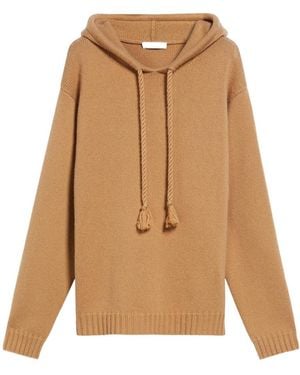 Max Mara Hooded Jumper - Natural