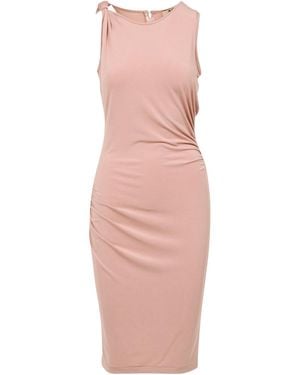 Aniye By Asymmetric Neckline Dress - Pink