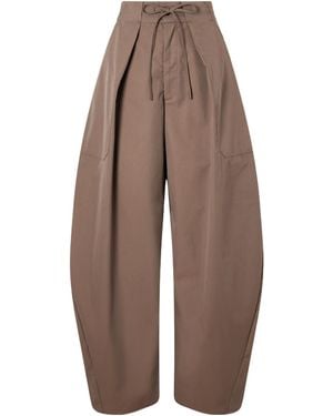 Kallmeyer Clemence Pleated Casual Trousers - Brown