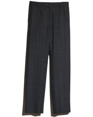 Gucci Checked Fil Coupé Trousers - Black