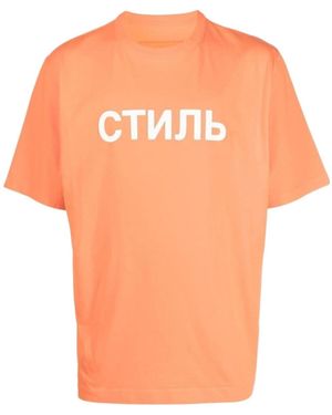Heron Preston Logo T-Shirt - Orange