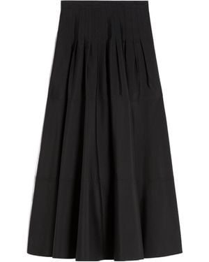Max Mara Studio Opera Pleated Skirt - Black