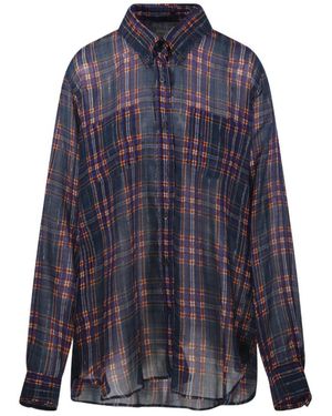 Dries Van Noten Plaid Shirt - Blue