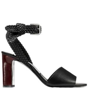 Jimmy Choo Rori Braided Buckled Sandals - Black