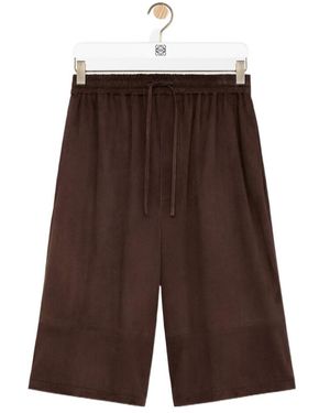 Loewe Drawstring Shorts - Brown