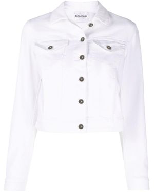 Dondup Flap-Pocket Denim Jacket - White
