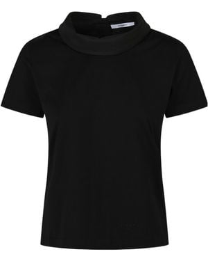 Givenchy Logo Embroidered High-Neck Top - Black
