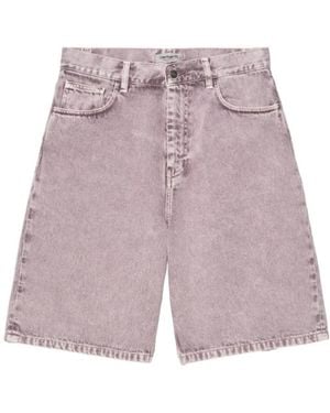 Carhartt Wip Brandon Denim Shorts - Purple