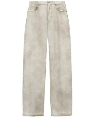 Loewe High-Rise Straight-Leg Jeans - White