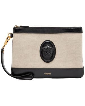 Versace Lightweight Clutch Bag - Black