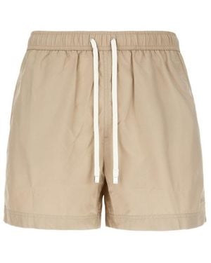 ZEGNA Drawstring-Waist Swim Shorts - Natural