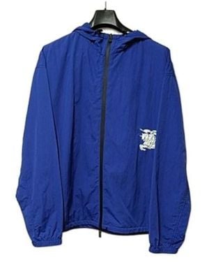 Burberry Signature Knight Motif Jacket - Blue