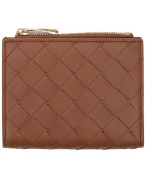 Bottega Veneta Zipped Wallet - Brown