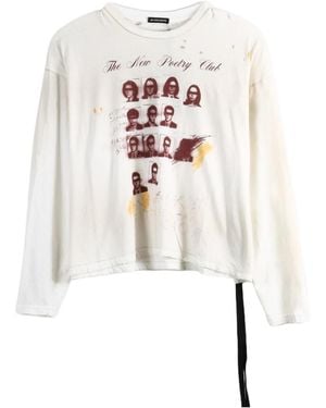 Ann Demeulemeester An Graphic Printed Crewneck T-Shirt - White