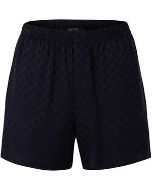 Gucci Solid Color Shorts - Blue