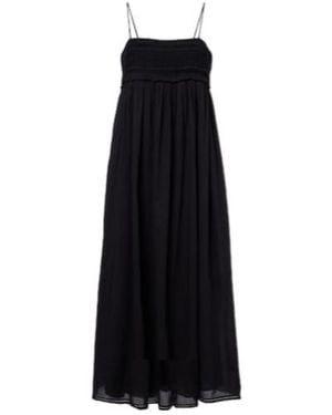 Posse Danielle Lace-Trimmed Cotton Midi Dress - Black