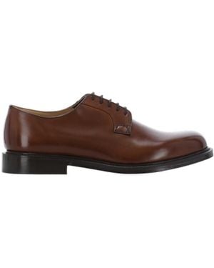 Church's Round-Toe Lace-Up Shoes - Brown