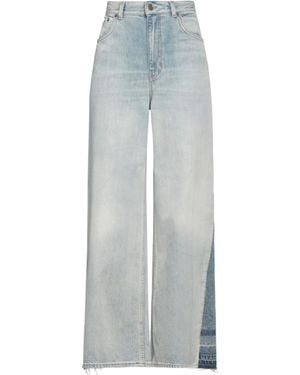 Chloé Light-Colored Denim Wide-Leg Pants - Gray
