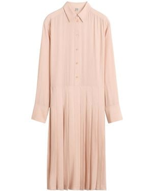TOTEME Pleated Midi Dress - Pink