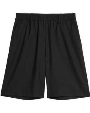 Ami Paris Ami De Coeur Knee-Length Track Shorts - Black