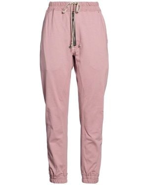 Rick Owens Plain Color Sweatpants - Pink