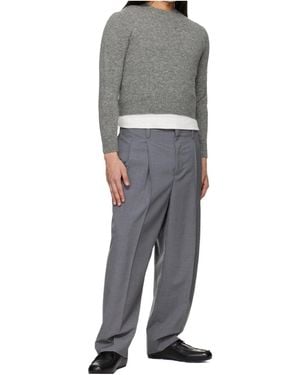 Jil Sander Knit Wool-Blend Jumper - Grey