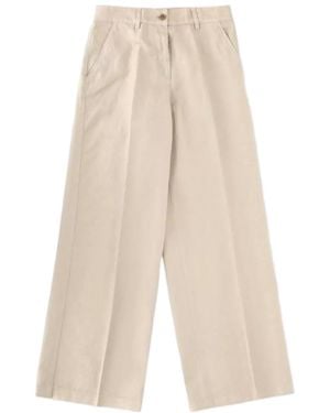 Aspesi Tailored Pleated Pants - White