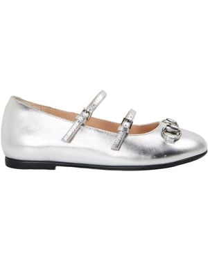 Gucci Kids' Ballet Pumps - White