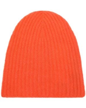 Roberto Collina Ribbed Knit Hat - Orange