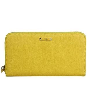 Fendi Logo Wallet - Yellow