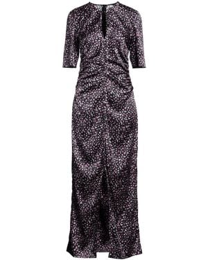Ganni Floral Pattern Dress - Purple