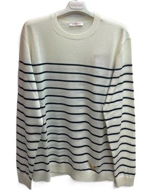 Valentino Round-Neck Long-Sleeved Jumper - Grey