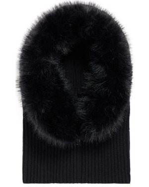 Balenciaga Ribbed Knit Hood - Black