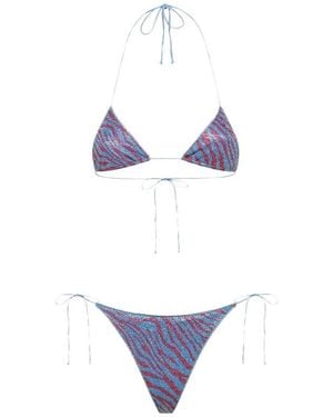 Oséree Animal-Print Bikini Set - White