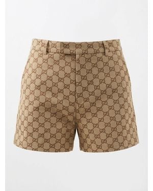 Gucci Gg Shorts - Natural
