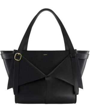 Coperni Belt Cabas Medium Shoulder Bag - Black