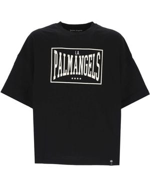 Palm Angels Crew-Neck T-Shirt - Black