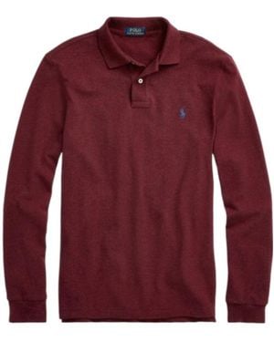 Polo Ralph Lauren Pony Embroidered Long-Sleeved Polo Shirt