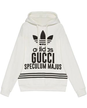 Gucci X Adidas Hooded Hoodie - White