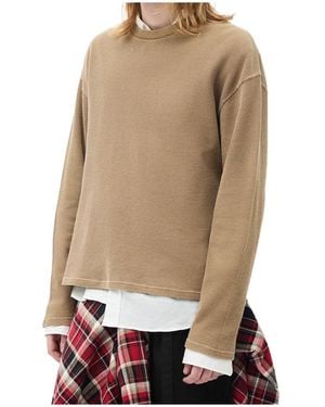 Ann Demeulemeester Long-Sleeve T-Shirt - Natural