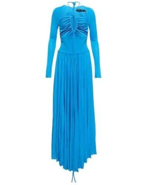 Proenza Schouler Cutout Jersey Maxi Dress - Blue