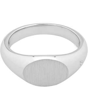 Tom Wood Oval Ring - White