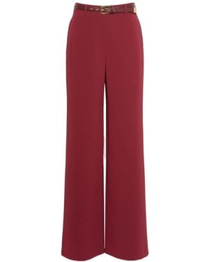 Max Mara Wide-Fit Cady Pants - Red