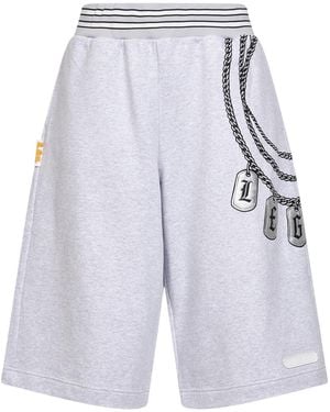 PDF CHANNEL Pdf Print Shorts - Blue