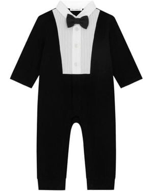 Dolce & Gabbana Tuxedo-Style Romper - Black